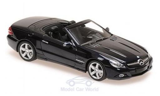 Miniature Mercedes Classe SL 1/43 Maxichamps (R230) metallise bleue 2008 Mercedes Classe SL 1/43 Maxichamps (R230) metallise bleue 2008 miniature