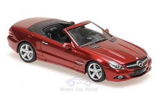 Miniature Mercedes Classe SL 1/43 Maxichamps (R230) metallise rouge 2008 Mercedes Classe SL 1/43 Maxichamps (R230) metallise rouge 2008 miniature