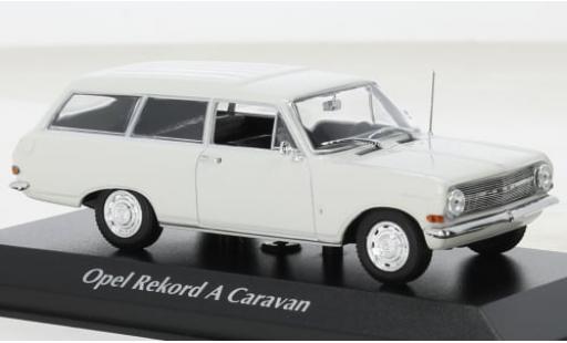 Opel Rekord 1/43 Maxichamps A Caravan metallise blanche 1962 1:43 miniature