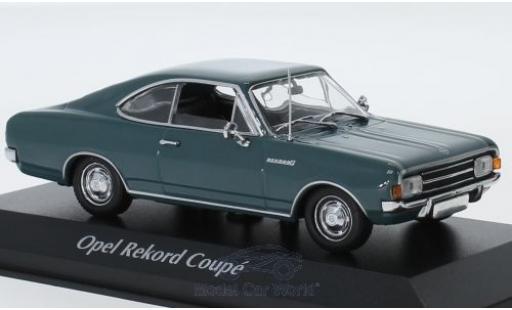 Miniature Opel Rekord 1/43 Maxichamps C Coupe bleue 1966 Opel Rekord 1/43 Maxichamps C Coupe bleue 1966 miniature