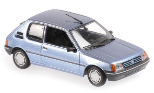 Miniature Peugeot 205 1/43 Maxichamps XR metallise bleue 1990 Peugeot 205 1/43 Maxichamps XR metallise bleue 1990 miniature
