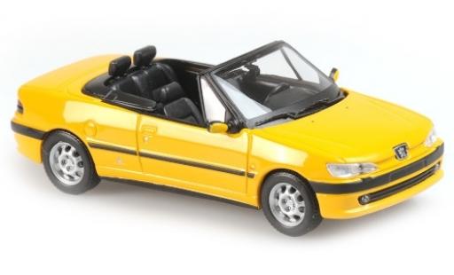 Miniature Peugeot 306 1/43 Maxichamps Cabriolet jaune 1998 Peugeot 306 1/43 Maxichamps Cabriolet jaune 1998 miniature