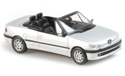 Miniature Peugeot 306 1/43 Maxichamps Cabriolet matt-grise 1998 Peugeot 306 1/43 Maxichamps Cabriolet matt-grise 1998 miniature
