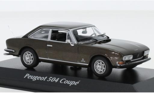Miniature Peugeot 504 1/43 Maxichamps Coupe metallise marron 1976 Peugeot 504 1/43 Maxichamps Coupe metallise marron 1976 miniature