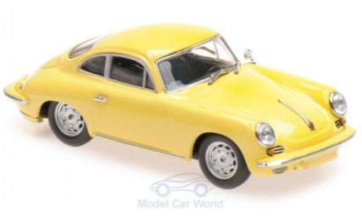 Miniature Porsche 356 1/43 Maxichamps C Carrera 2 jaune 1963 Porsche 356 1/43 Maxichamps C Carrera 2 jaune 1963 miniature