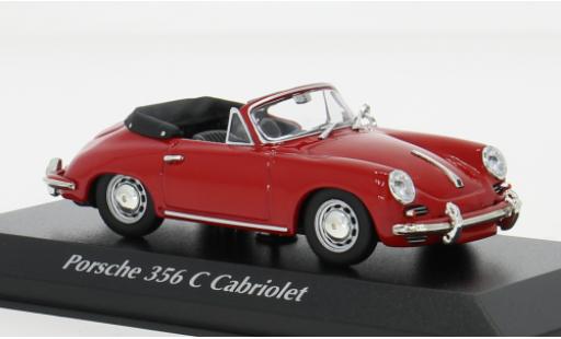 Miniature Porsche 356 1/43 Maxichamps C Cabriolet rouge 1965 1:43 Porsche 356 1/43 Maxichamps C Cabriolet rouge 1965 1:43 miniature