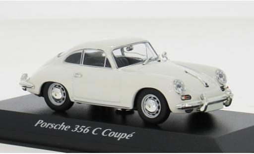 Miniature Porsche 356 1/43 Maxichamps C blanche 1965 1:43 Porsche 356 1/43 Maxichamps C blanche 1965 1:43 miniature