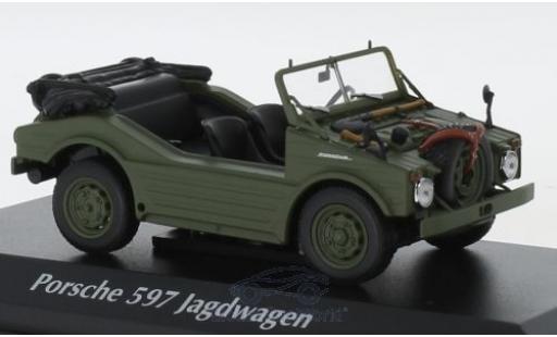 Miniature Porsche 597 1/43 Maxichamps Jagdwagen oliv 1954 Porsche 597 1/43 Maxichamps Jagdwagen oliv 1954 miniature