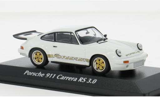 Miniature Porsche 930 RS 1/43 Maxichamps 911 Carrera 3.0 blanche/rouge 1974 1:43 Porsche 930 RS 1/43 Maxichamps 911 Carrera 3.0 blanche/rouge 1974 1:43 miniature