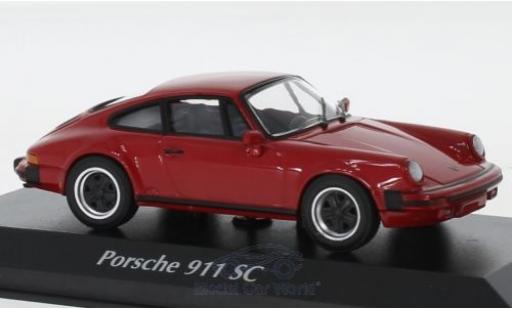 Miniature Porsche 930 1/43 Maxichamps 911 SC rouge 1979 Porsche 930 1/43 Maxichamps 911 SC rouge 1979 miniature