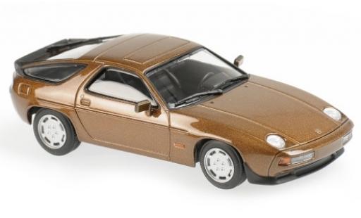 Miniature Porsche 928 1/43 Maxichamps S metallise marron 1979 Porsche 928 1/43 Maxichamps S metallise marron 1979 miniature