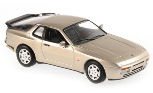 Miniature Porsche 944 1/43 Maxichamps S2 metallise beige 1989 Porsche 944 1/43 Maxichamps S2 metallise beige 1989 miniature