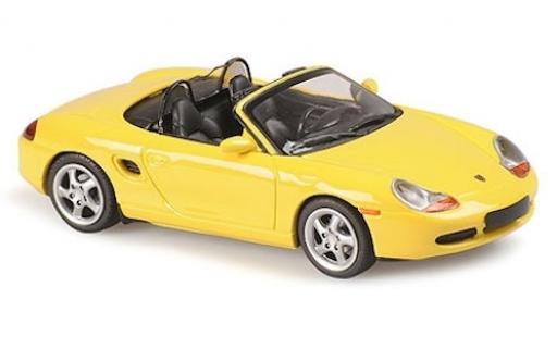 Miniature Porsche Boxster 1/43 Maxichamps S jaune 1999 Porsche Boxster 1/43 Maxichamps S jaune 1999 miniature