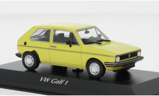 Miniature Volkswagen Golf 1/43 Maxichamps I jaune 1980 1:43 Volkswagen Golf 1/43 Maxichamps I jaune 1980 1:43 miniature