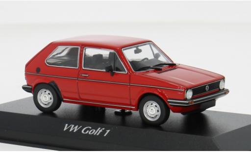 Miniature Volkswagen Golf 1/43 Maxichamps I rouge 1980 1:43 Volkswagen Golf 1/43 Maxichamps I rouge 1980 1:43 miniature