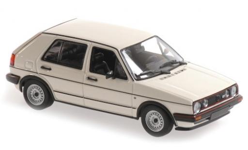 Miniature Volkswagen Golf 1/43 Maxichamps II GTI blanche 1985 5-portes Volkswagen Golf 1/43 Maxichamps II GTI blanche 1985 5-portes miniature