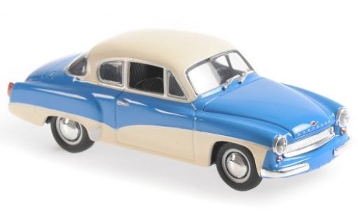 Miniature Wartburg 311 1/43 Maxichamps Coupe bleue/blanche 1958 Wartburg 311 1/43 Maxichamps Coupe bleue/blanche 1958 miniature