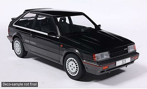 Mazda 323 1/18 MCG 4WD Turbo noire 1987 1:18 miniature