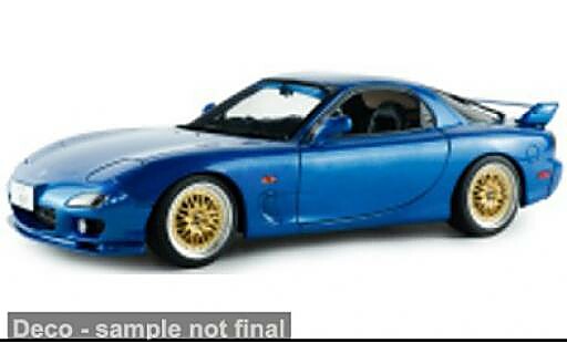 Miniature Mazda RX7 (FD3S) bleue 1999 1/18 Solido