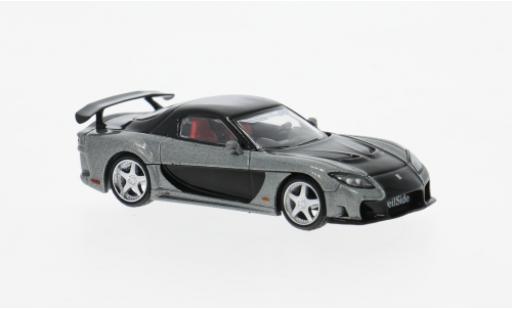 Mazda RX7 1/64 Mini GT (FD3S) grise/noire 2011 1:64 miniature