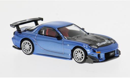Mazda RX7 1/64 Pop Race RE-Amemiya bleue 1:64 miniature