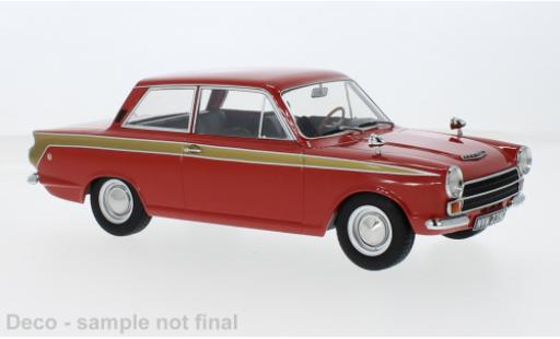 Miniature Lotus Cortina 1/18 MCG Ford MK I rouge/gold 1966 1:18 Lotus Cortina 1/18 MCG Ford MK I rouge/gold 1966 1:18 miniature