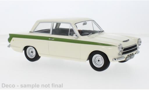 Lotus Cortina 1/18 MCG Ford MK I blanche/verte RHD 1963 1:18 miniature