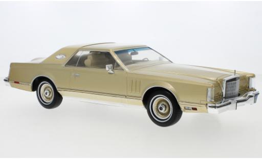 Miniature Lincoln Continental 1/18 MCG Mark V gold 1978 Lincoln Continental 1/18 MCG Mark V gold 1978 miniature