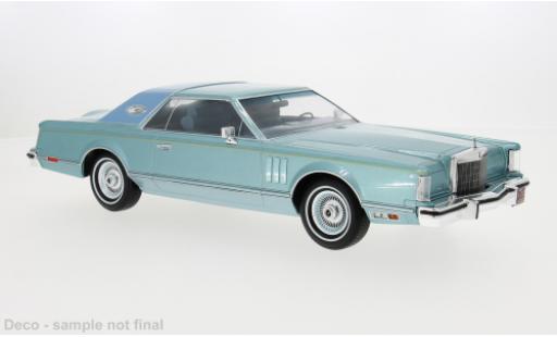 Miniature Lincoln Continental 1/18 MCG Mark V metallise bleue 1978 1:18 Lincoln Continental 1/18 MCG Mark V metallise bleue 1978 1:18 miniature