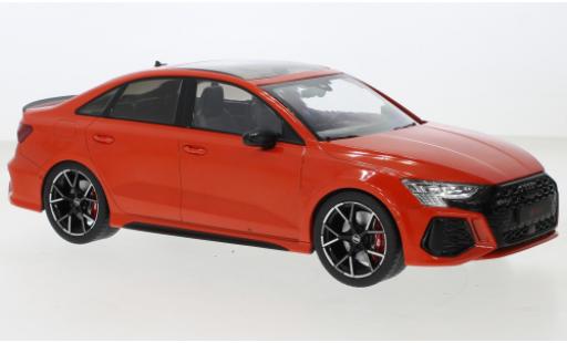 Miniature Audi RS3 1/18 MCG Limousine rouge 2022 Audi RS3 1/18 MCG Limousine rouge 2022 miniature