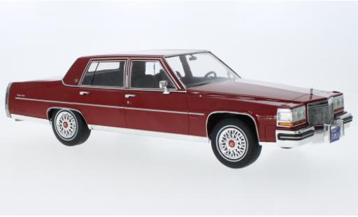 Miniature Cadillac Fleetwood 1/18 MCG Brougham metallise rouge foncé 1982 Cadillac Fleetwood 1/18 MCG Brougham metallise rouge foncé 1982 miniature