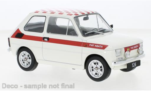 Miniature Fiat 126 1/18 MCG Abarth-Look blanche 1972 Fiat 126 1/18 MCG Abarth-Look blanche 1972 miniature