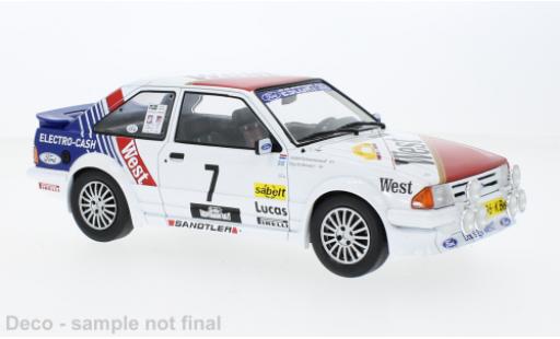 Miniature Ford Escort 1/18 MCG MK III RS Turbo No.7 Haspengouw rally 1985 Ford Escort 1/18 MCG MK III RS Turbo No.7 Haspengouw rally 1985 miniature