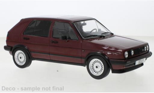 Miniature Volkswagen Golf 1/18 MCG II GTI metallise rouge foncé 1984 Volkswagen Golf 1/18 MCG II GTI metallise rouge foncé 1984 miniature