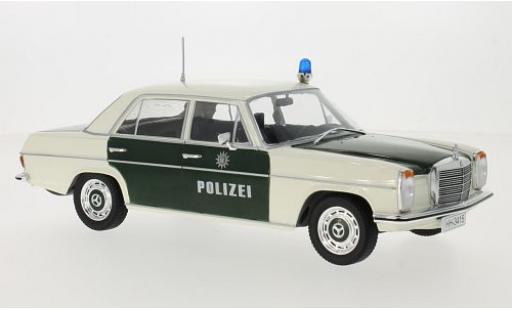Mercedes 220 1/18 MCG /8 (W115) verte/blanche Polizei 1973 les portes et capos fermé miniature