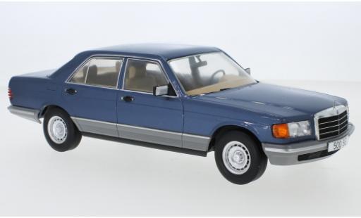 Mercedes Classe S 1/18 MCG (W126) metallise bleue 1979 miniature