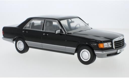 Mercedes Classe S 1/18 MCG (W126) noire 1979 miniature