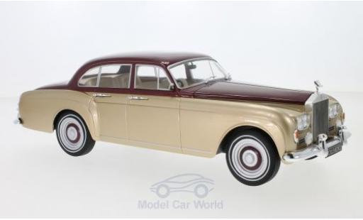 Miniature Rolls Royce Silver Cloud 1/18 MCG III Flying Spur H.J.Mulliner metallise rouge/metallise beige RHD 1965 Rolls Royce Silver Cloud 1/18 MCG III Flying Spur H.J.Mulliner metallise rouge/metallise beige RHD 1965 miniature