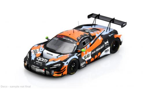 McLaren 720 1/43 Spark S GT3 EVO 24h Spa 2025 Garage 59 #58 A.Smalley/F.Schandorff 1:43 miniature