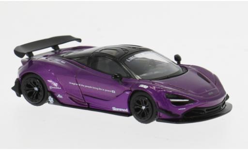 McLaren 720 1/64 Mini GT S LB-Works violette/noire 1:64 miniature