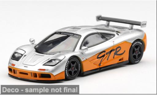 McLaren F1 1/64 Mini GT GTR grise/orange 1995 1:64