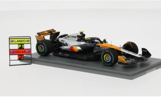 Miniature McLaren F1 MCL39 Formel 1 GP Gro&Atilde;�britannien 2025 Team #4 L.Norris 1/43 Spark