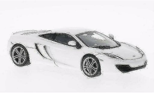 McLaren MP4-12C Base 1/43 Autoart blanche 2011 miniature