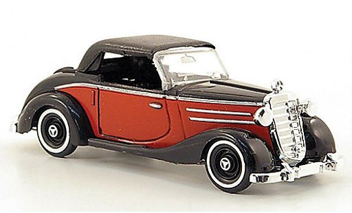 Mercedes 170 Cabriolet 1/87 Busch S Cabrio rouge/noire ferm&Atilde;&copy; 1949 miniature