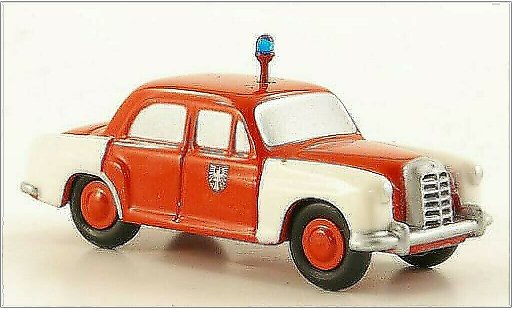 Mercedes 180 Base 1/90 Schuco Ponton Pompiers Frankfurt miniature