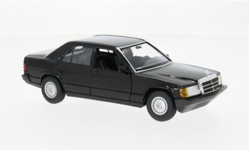Mercedes 190 1/24 Burago E (W201) noire 1987 1:24 Bburago miniature
