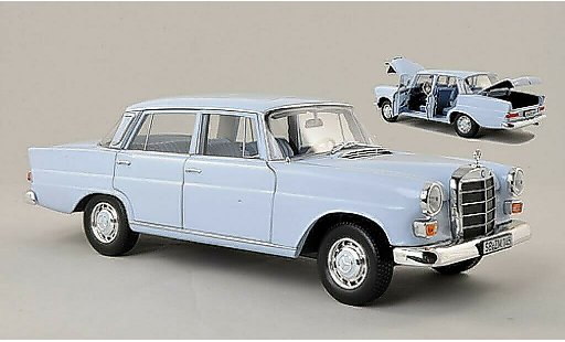 Mercedes 200 Base 1/18 Norev (W110) bleu 1966 miniature