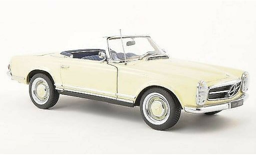 Mercedes 230 SL 1/18 Norev (W113) beige Prasentation IAA 1963 miniature