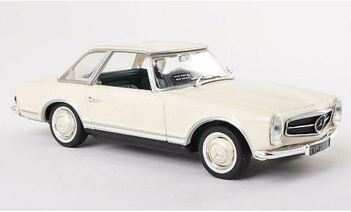 Mercedes 230 SL 1/43 Minichamps (W113) Hardtop blanche IAA 1963 miniature