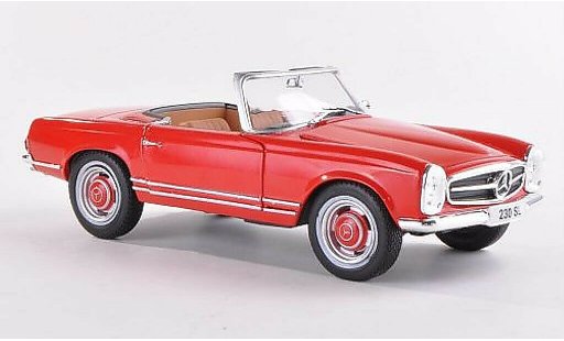 Mercedes 230 SL 1/24 WhiteBox (W113) rouge 1965 miniature